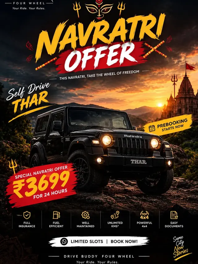 Thar self-drive, Navratri offer